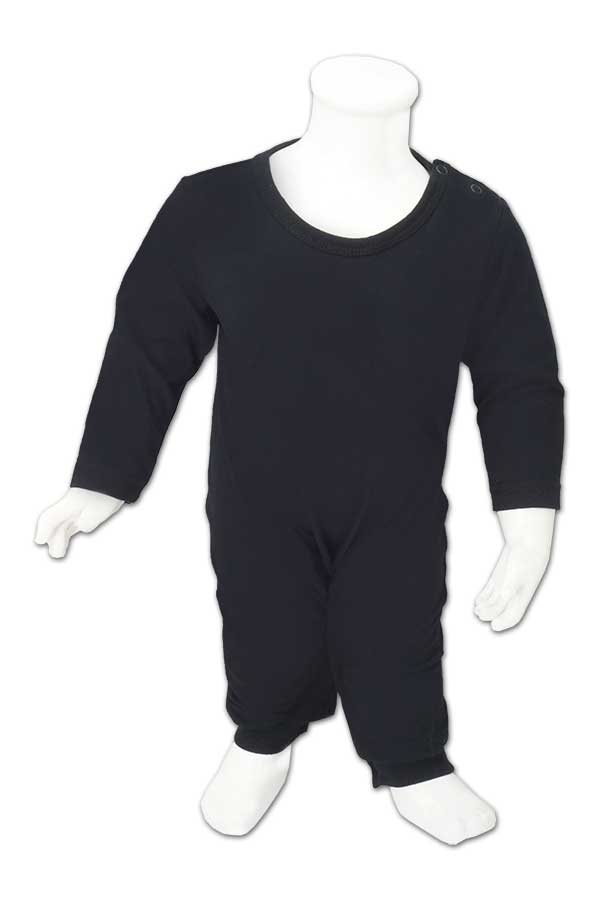 Baby Basic Fullycombed Jumpsuit - Black