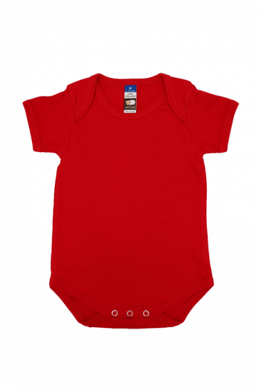 Baby Double Fullycomb Romper Red 