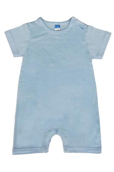 Baby Vintage Cotton Rompers - Sky Blue
