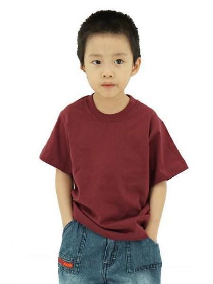 Vivid Supercool Round Neck Kids - Burgundy 