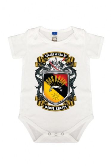 Jata Rompers - Negeri Sembilan (White)
